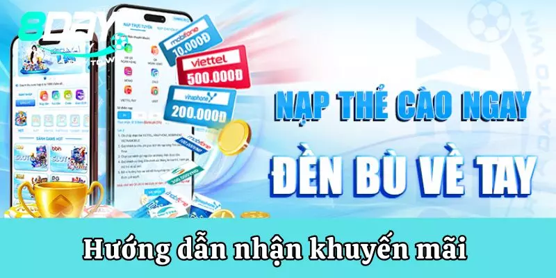 Hướng dẫn nhận khuyến mãi tăng vốn tại 8Day