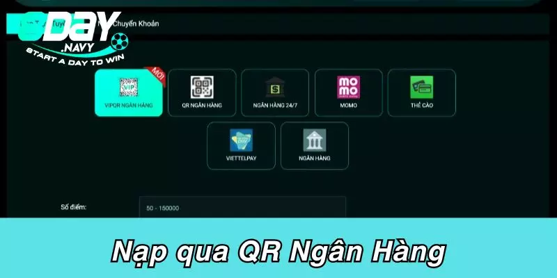 Nạp qua QR Ngân Hàng