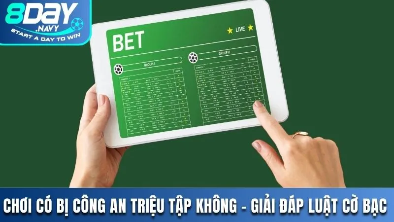 Chơi tại 8DAY có bị công an triệu tập không