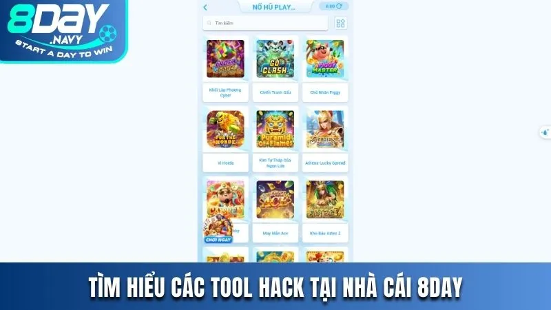 Tìm hiểu các tool hack tại nhà cái 8DAY